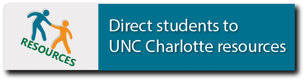 Direct students to UNC Charlotte Resources