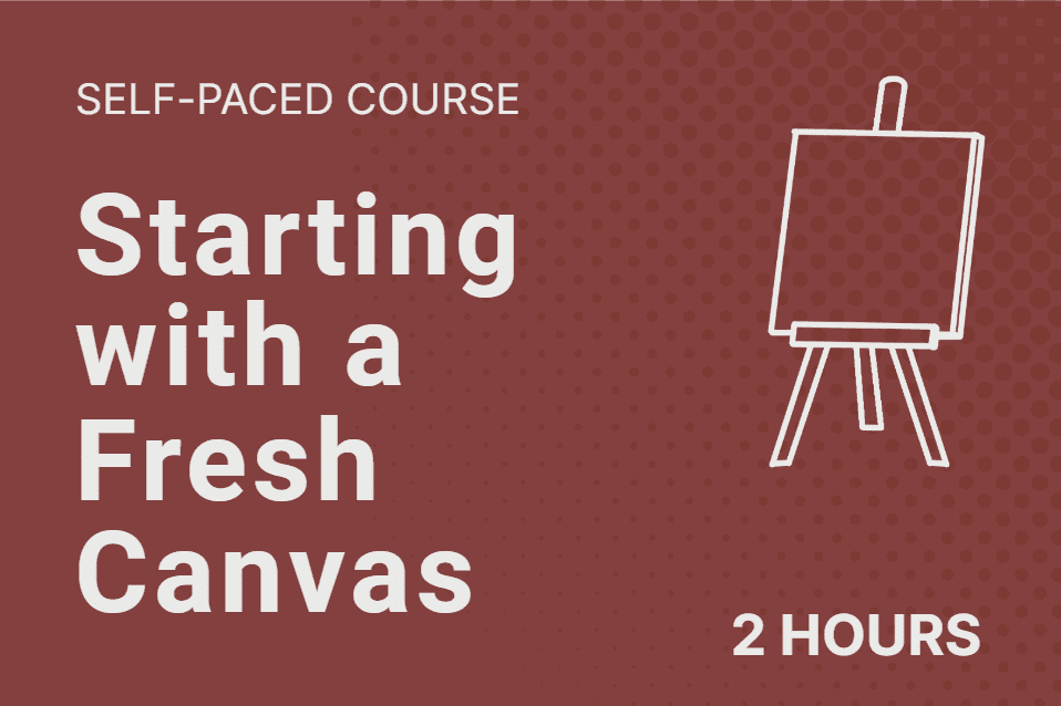 Starting with a Fresh Canvas Banner