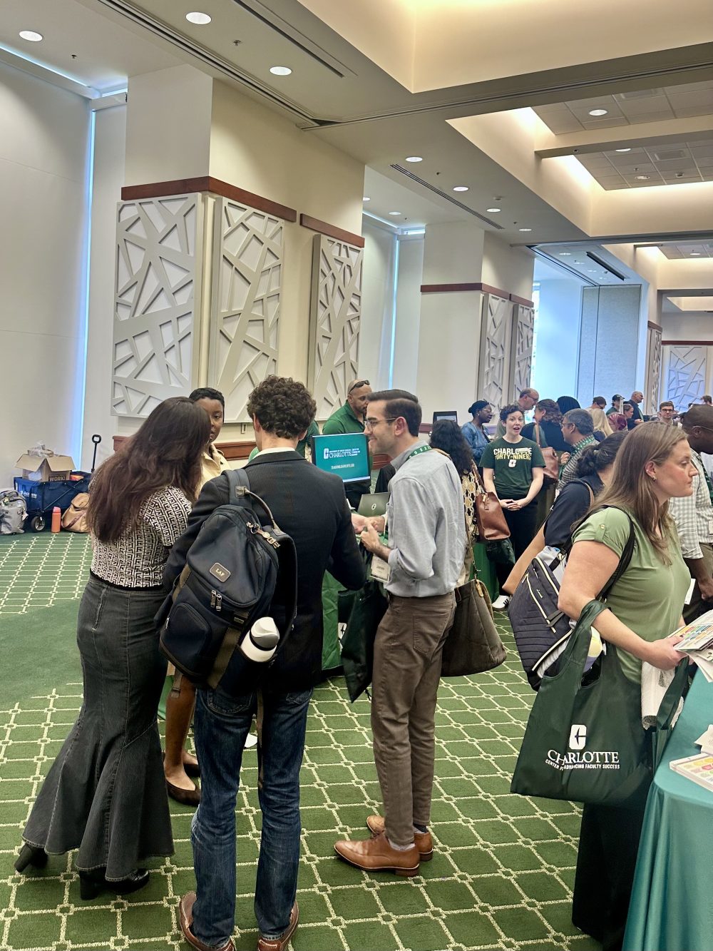 faculty and staff gathering at new faculty orientation in 2026